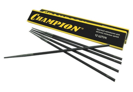 Напильник круглый CHAMPION 4.5 12шт C8002