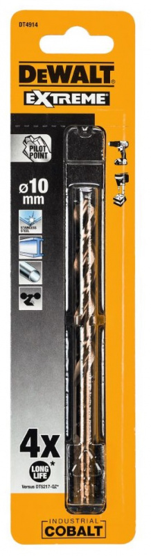 Сверло по металлу DeWALT EXTREME COBALT 10.0*84*133 DT4914