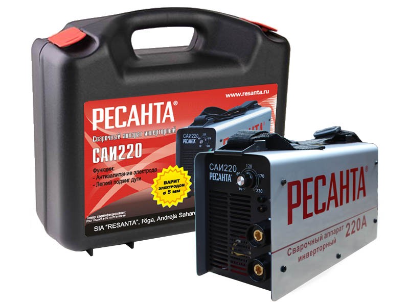 Инвертор сварочный РЕСАНТА САИ-220 КЕЙС