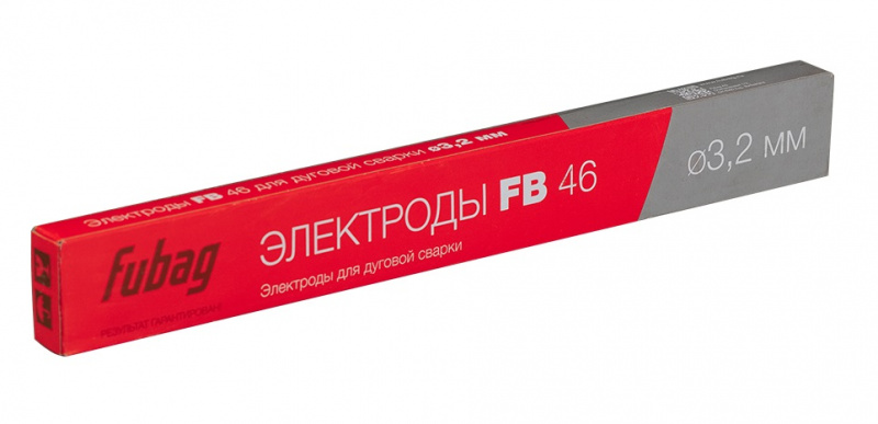 Электроды сварочные с рутилово-целлюлозным покрытием FUBAG FB 46 3.2мм 0.9кг