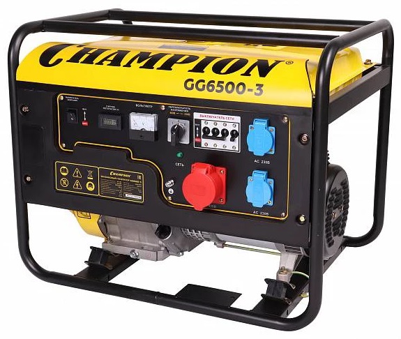 Генератор бензиновый CHAMPION GG6500-3
