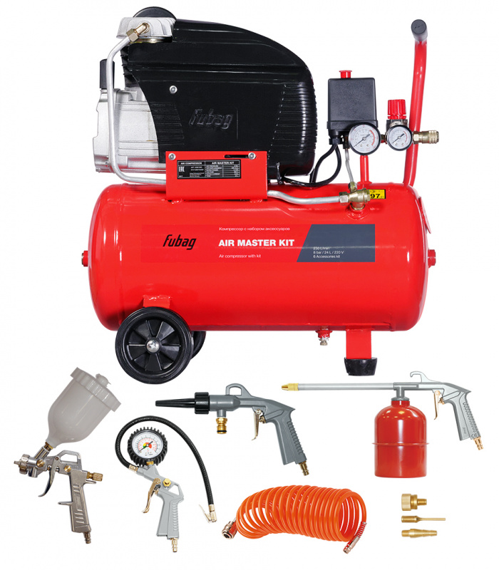 Компрессор масляный FUBAG AIR MASTER KIT + 6