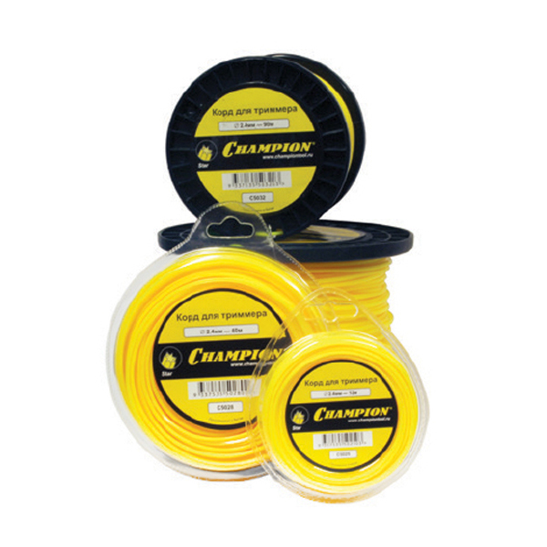 Корд триммерный CHAMPION Star 3.0мм*60м звезда C5033