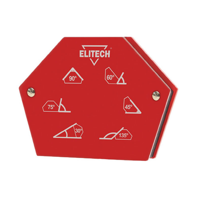Угольник магнитный ELITECH 30/45/60/75/90/135˚ 35кг 0606.017800