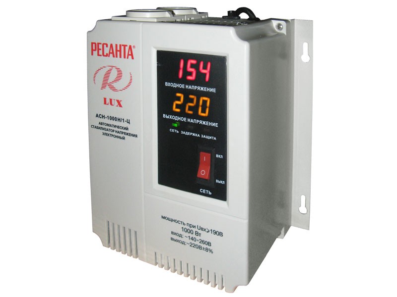 Стабилизатор напряжения РЕСАНТА LUX АСН-1000Н/1-Ц