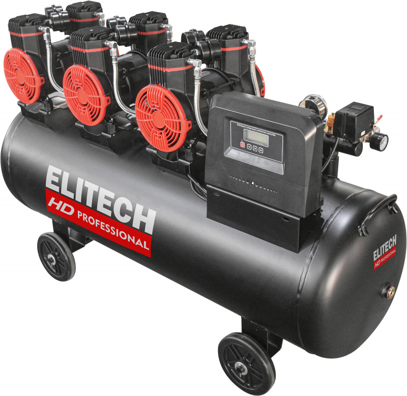 Компрессор безмасляный малошумный ELITECH HD ACF 900-160S