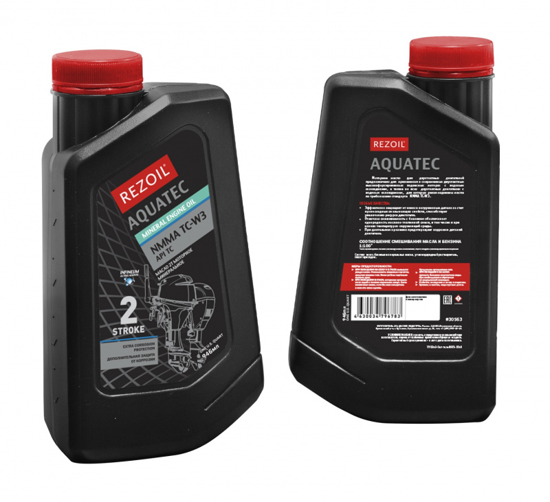 Масло моторное 2T REZOIL AQUATEC NMMA TC-W3 0.946л
