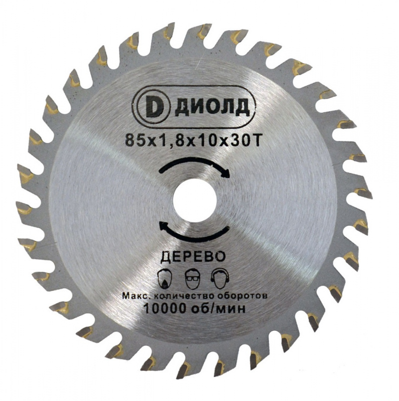 Диск пильный ДИОЛД ДМФ-85 ТС 85*1.8*10 30t