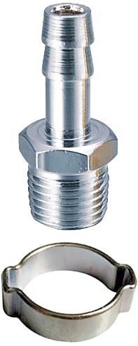 Переходник FUBAG 1/4"М - елочка 12мм + кольцо 12*17мм 180266 B
