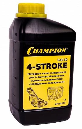 Масло моторное 4T CHAMPION SAE 30 1л 952852