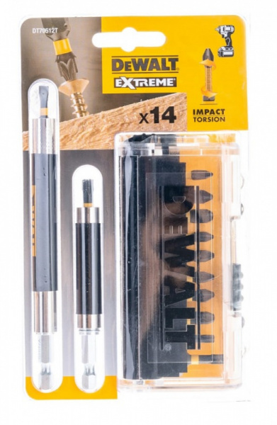 Набор бит DeWALT EXTREME 25мм 14шт DT70512T
