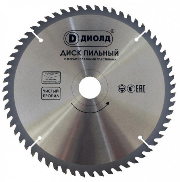 Диск пильный ДИОЛД 254*30.0 60t