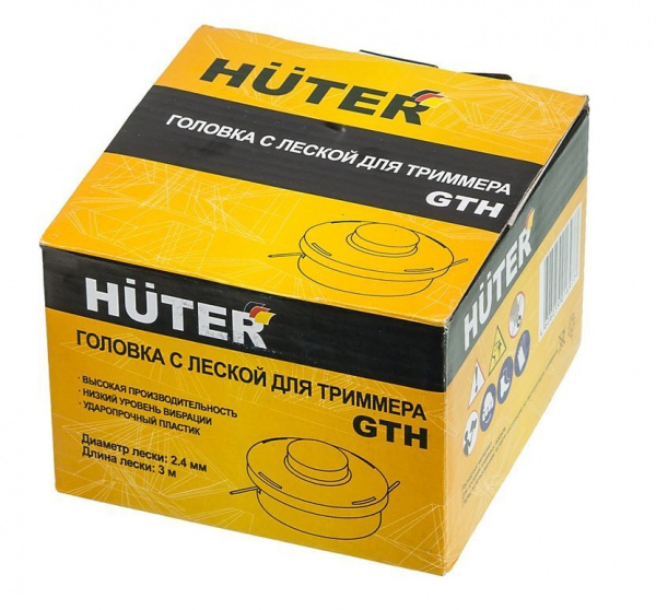 Головка триммерная HUTER GTH Easy Load M10*1.25LH 2.4мм 3м