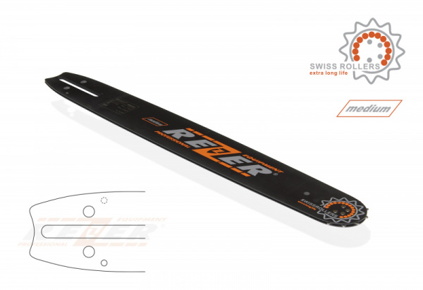 Шина пильная REZER PROFI 455 L 9 P