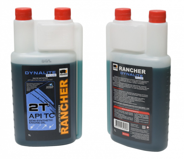 Масло моторное 2T REZER RANCHER DYNALITE PLUS API TC 1л ДОЗАТОР