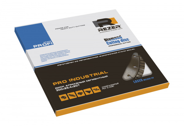 Диск алмазный REZER PRO INDUSTRIAL 300*25.4/20.0 20t
