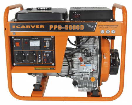 Генератор дизельный CARVER PPG-5000D