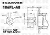 Двигатель дизельный 4Т CARVER 186FL-А8