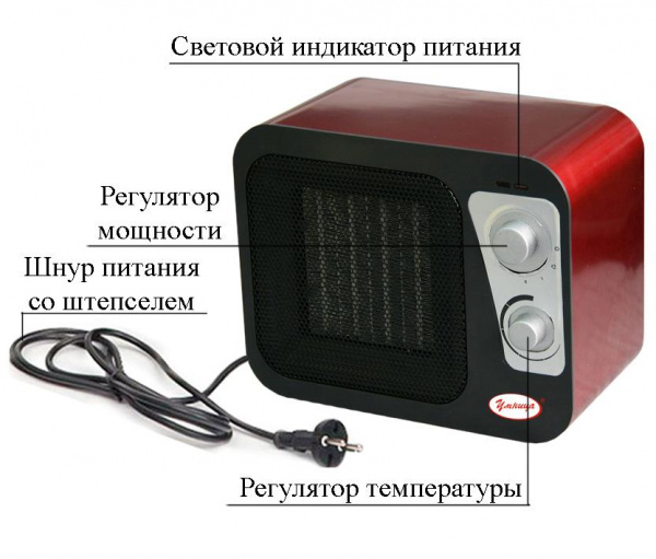 Тепловентилятор керамический Умница РТС906