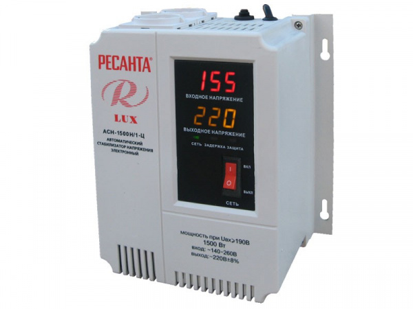 Стабилизатор напряжения РЕСАНТА LUX АСН-1500Н/1-Ц
