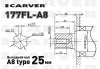 Двигатель бензиновый 4Т CARVER 177FL-A8