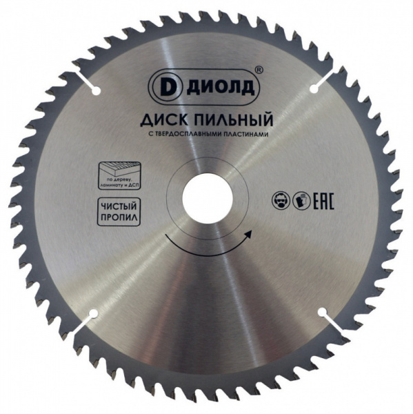 Диск пильный ДИОЛД 210*30.0 60t