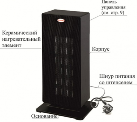Тепловентилятор керамический Умница ТБК-2000 белый