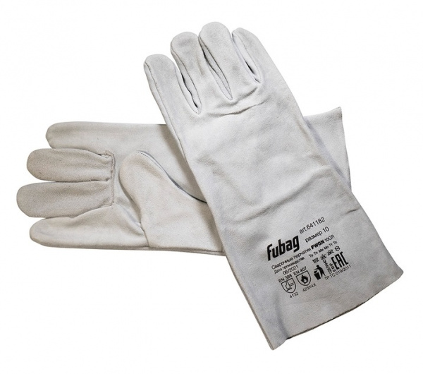 Краги сварочные FUBAG без подкладки серые FWGN 10GR