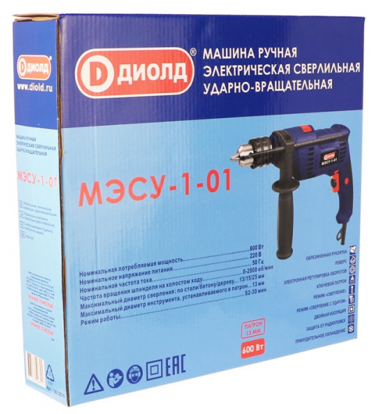 Дрель ударная ДИОЛД МЭСУ-1-01