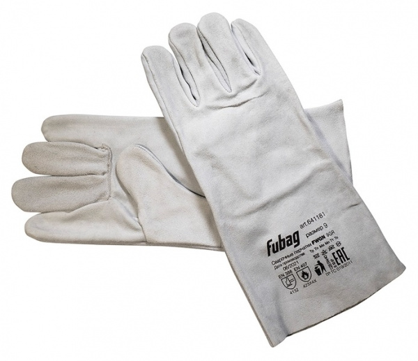 Краги сварочные FUBAG без подкладки серые FWGN 9GR