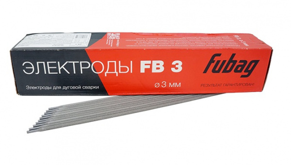 Электроды сварочные с рутиловым покрытием FUBAG FB 3 3.0мм 5кг