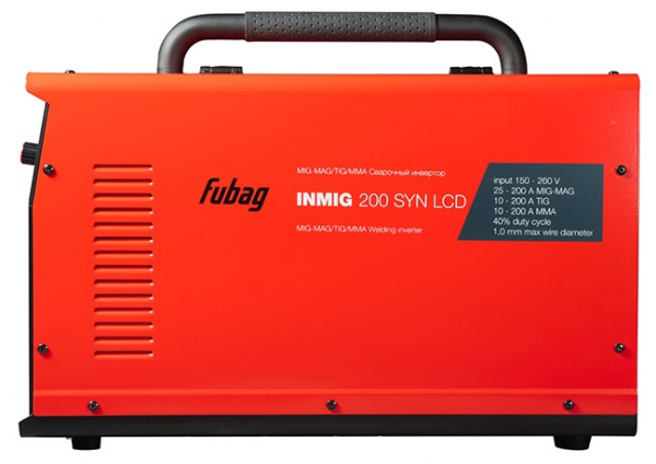Инвертор сварочный полуавтомат FUBAG INMIG 200 SYN LCD + горелка FB 250 3м
