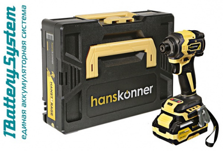 Шуруповерт аккумуляторный ударный Hanskonner HCD20280BLC