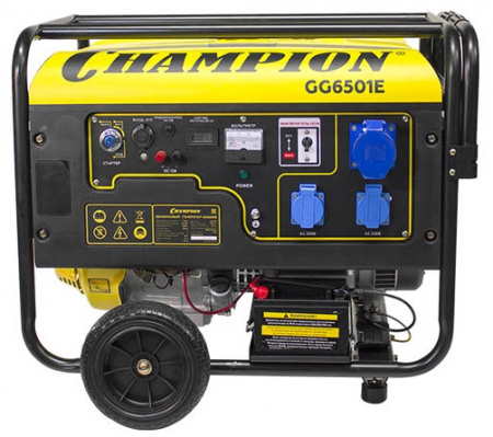 Генератор бензиновый CHAMPION GG6501E+ATS