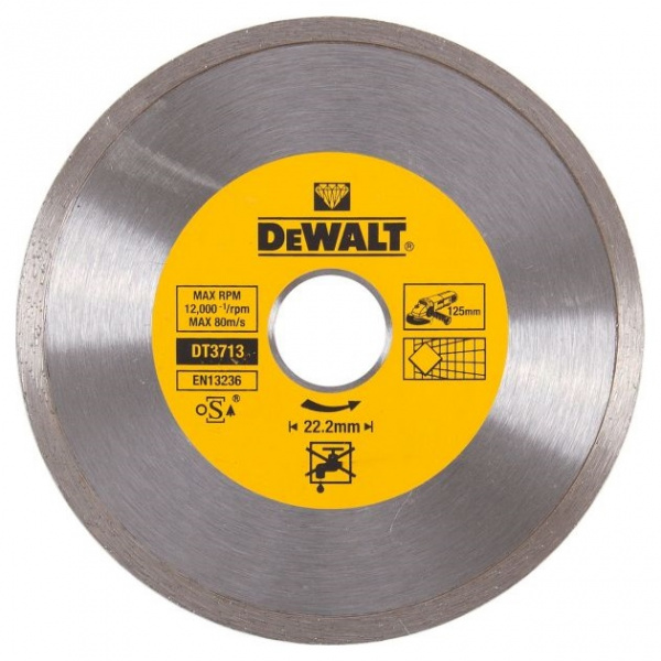 Диск алмазный DeWALT 125*22 керамика DT3713