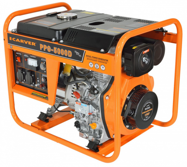 Генератор дизельный CARVER PPG-5000D