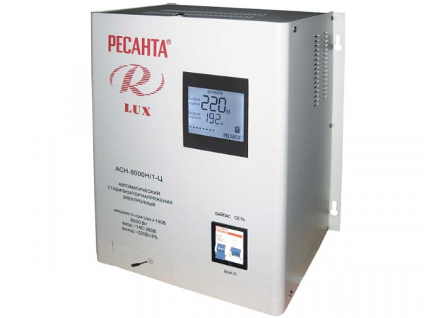 Стабилизатор напряжения РЕСАНТА LUX АСН-8000Н/1-Ц