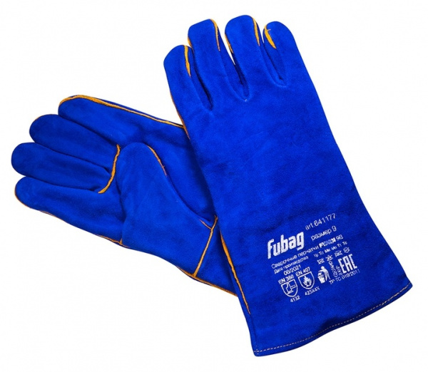 Краги сварочные FUBAG на подкладке синие FWGN 9B