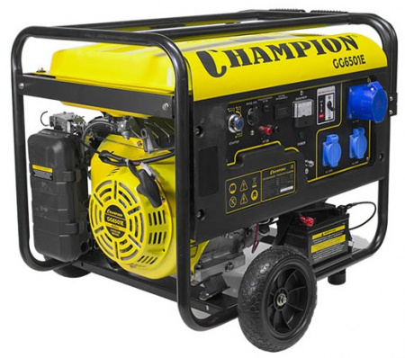 Генератор бензиновый CHAMPION GG6501E+ATS